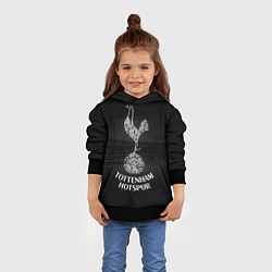 Толстовка-худи детская Tottenham Hotspur, цвет: 3D-черный — фото 2