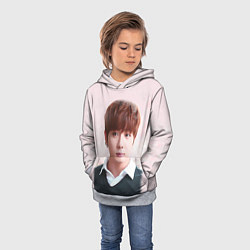 Толстовка-худи детская Kim SeokJin, цвет: 3D-меланж — фото 2