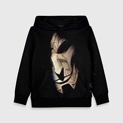 Толстовка-худи детская Маска, цвет: 3D-черный