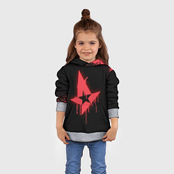 Толстовка-худи детская Astralis: Black collection, цвет: 3D-меланж — фото 2