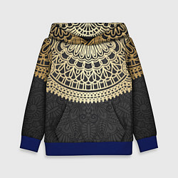 Толстовка-худи детская Абстракционизм, цвет: 3D-синий