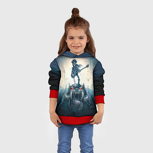 Детская толстовка Motorhead Guitarist / 3D-Красный – фото 4