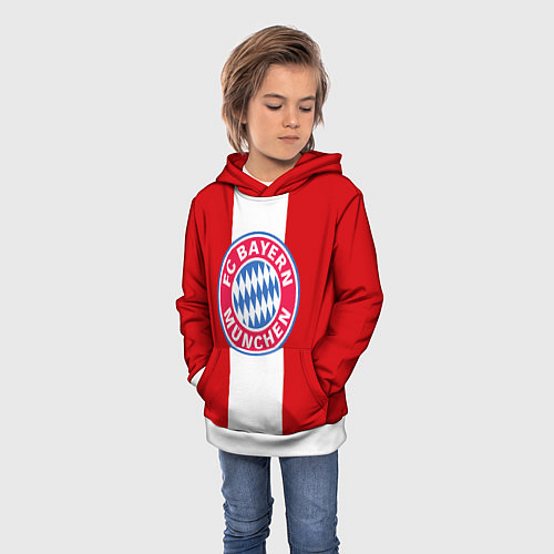 Детская толстовка Bayern FC: Red line / 3D-Белый – фото 3