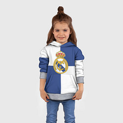 Толстовка-худи детская Real Madrid: Blue style, цвет: 3D-меланж — фото 2