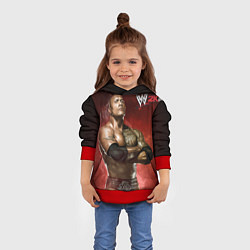 Толстовка-худи детская Скала, цвет: 3D-красный — фото 2