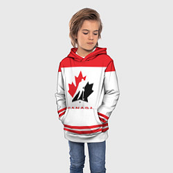 Толстовка-худи детская Canada Team, цвет: 3D-белый — фото 2