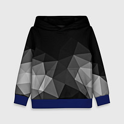 Толстовка-худи детская Abstract gray, цвет: 3D-синий