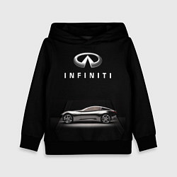 Толстовка-худи детская Infiniti, цвет: 3D-черный