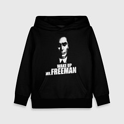 Толстовка-худи детская Wake up Mr. Freeman, цвет: 3D-черный