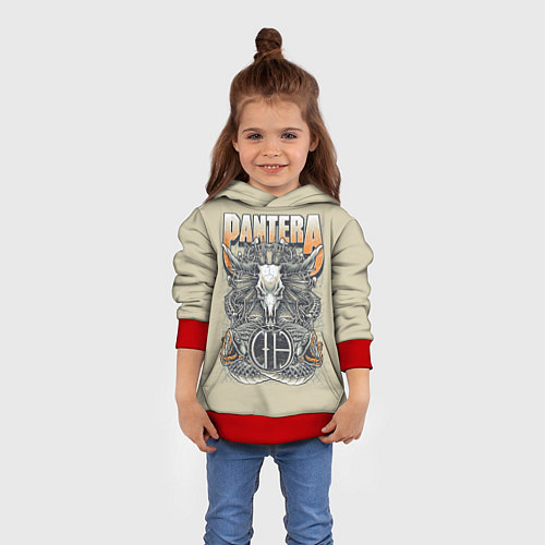 Детская толстовка Pantera: Wild Goat / 3D-Красный – фото 4