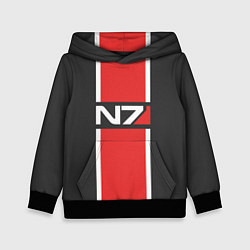 Толстовка-худи детская Mass Effect: N7, цвет: 3D-черный