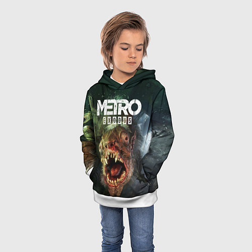 Детская толстовка Metro Exodus / 3D-Белый – фото 3