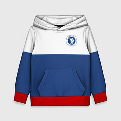 Толстовка-худи детская Chelsea FC: Light Blue, цвет: 3D-красный