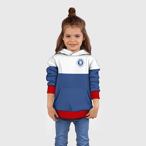 Детская толстовка Chelsea FC: Light Blue / 3D-Красный – фото 4