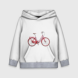Толстовка-худи детская Велосипед, цвет: 3D-меланж
