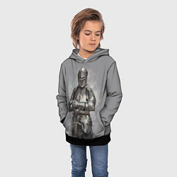Толстовка-худи детская Рыцарь, цвет: 3D-черный — фото 2
