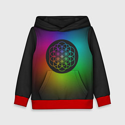Толстовка-худи детская Coldplay Colour, цвет: 3D-красный