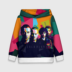 Толстовка-худи детская Coldplay, цвет: 3D-белый