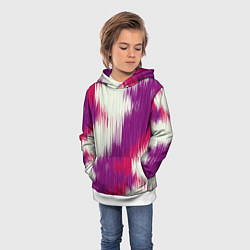Толстовка-худи детская Абстракция линий, цвет: 3D-белый — фото 2
