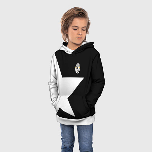Детская толстовка FC Juventus: Star / 3D-Белый – фото 3