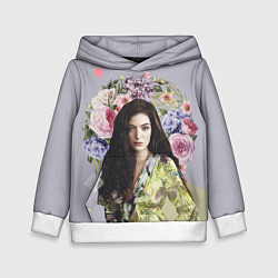 Толстовка-худи детская Lorde Floral цвета 3D-белый — фото 1