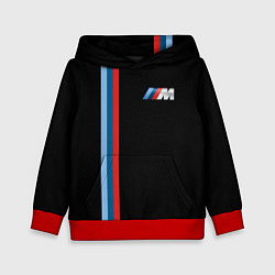 Толстовка-худи детская BMW BLACK COLLECTION БМВ, цвет: 3D-красный