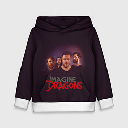 Толстовка-худи детская Группа Imagine Dragons, цвет: 3D-белый