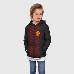 Толстовка-худи детская FC Manchester United: Creative, цвет: 3D-белый — фото 2