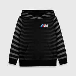 Толстовка-худи детская BMW M BLACK & GREY, цвет: 3D-черный