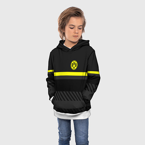 Детская толстовка FC Borussia 2018 Original #3 / 3D-Белый – фото 3