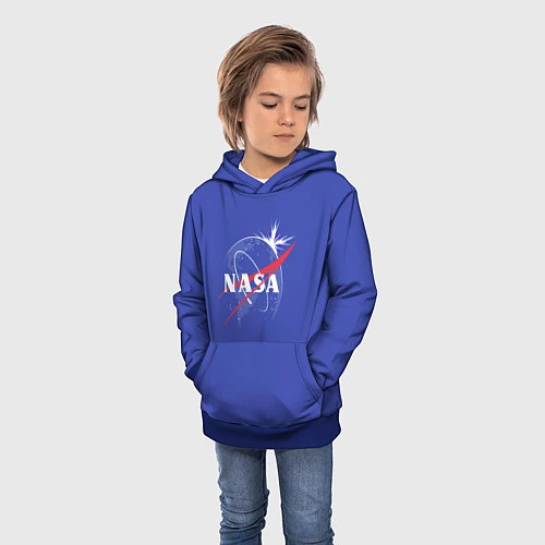 Детская толстовка NASA: Blue Space / 3D-Синий – фото 3