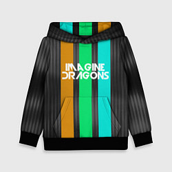 Толстовка-худи детская Imagine Dragons: Evolve Lines, цвет: 3D-черный