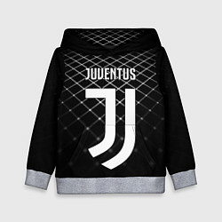 Толстовка-худи детская FC Juventus: Black Lines, цвет: 3D-меланж