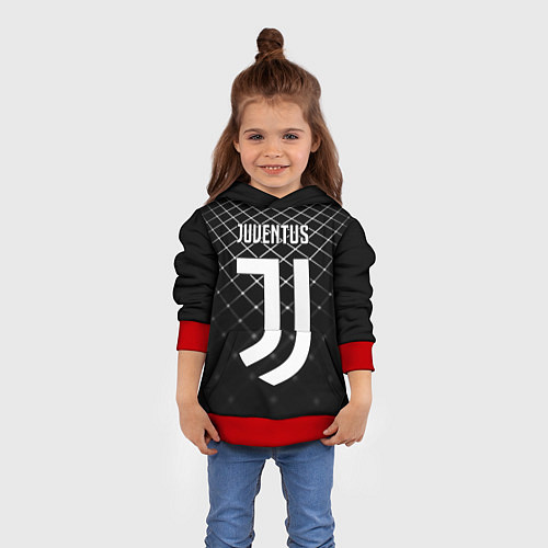 Детская толстовка FC Juventus: Black Lines / 3D-Красный – фото 4