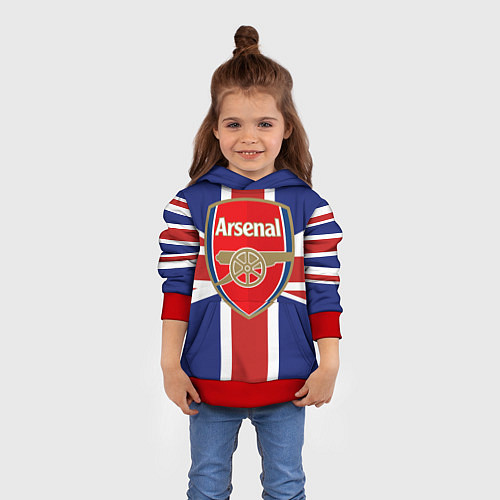 Детская толстовка FC Arsenal: England / 3D-Красный – фото 4