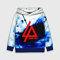 Толстовка-худи детская Linkin Park blue smoke, цвет: 3D-синий