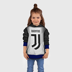 Толстовка-худи детская FC Juventus: Silver Original, цвет: 3D-синий — фото 2
