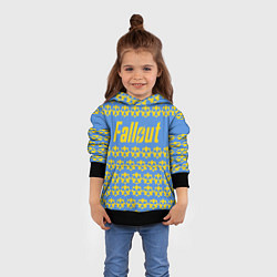 Толстовка-худи детская Fallout: Danger Radiation, цвет: 3D-черный — фото 2