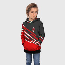 Толстовка-худи детская АC Milan: R&G, цвет: 3D-черный — фото 2