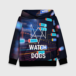 Толстовка-худи детская Watch Dogs, цвет: 3D-черный