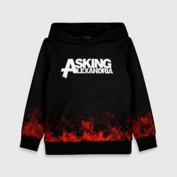 Толстовка-худи детская Asking Alexandria: Flame, цвет: 3D-черный