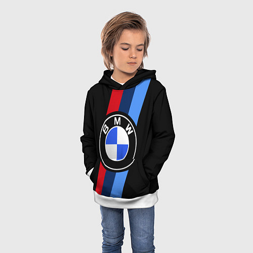 Детская толстовка BMW 2021 M SPORT БМВ М СПОРТ / 3D-Белый – фото 3