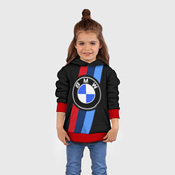 Толстовка-худи детская BMW 2021 M SPORT БМВ М СПОРТ, цвет: 3D-красный — фото 2