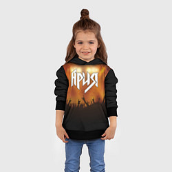 Толстовка-худи детская Ария, цвет: 3D-черный — фото 2