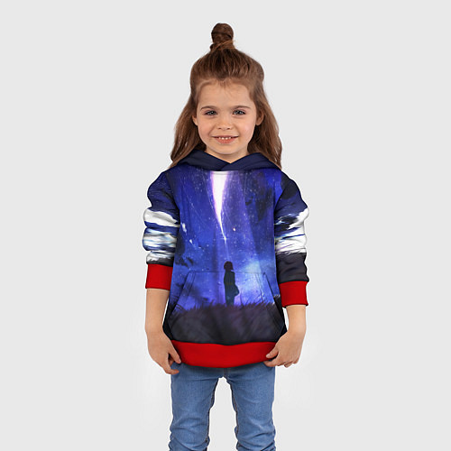 Детская толстовка Your Name / 3D-Красный – фото 4