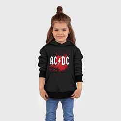 Толстовка-худи детская AC/DC: Red Spot, цвет: 3D-черный — фото 2