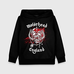 Толстовка-худи детская Motorhead England, цвет: 3D-черный