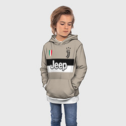 Толстовка-худи детская FC Juventus: Away 18/19, цвет: 3D-белый — фото 2