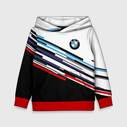 Толстовка-худи детская BMW BRAND COLOR БМВ, цвет: 3D-красный