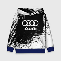 Толстовка-худи детская Audi: Black Spray, цвет: 3D-синий